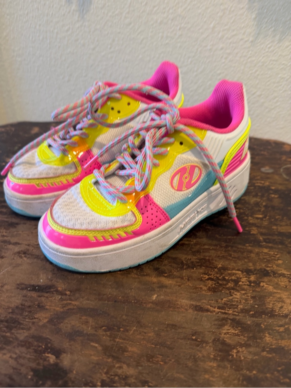 Heelys Neon Pink, Yellow & Blue Kids Sneakers